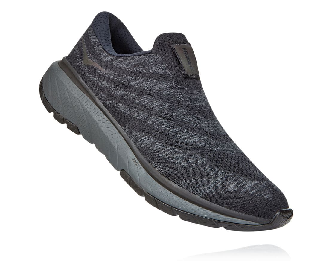 Hoka One One Cavu 3 Slip South Africa - Mens Wide Running Shoes - Black / Dark Grey,SJMAH-3568